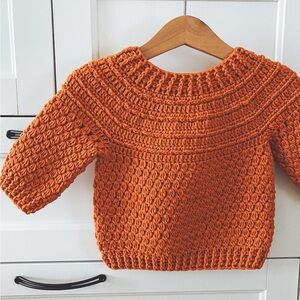 Cozy Knit Sweater in Vibrant Orange